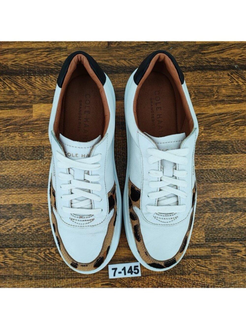 Cole Haan GrandPrø Rally Court Womens 7.5US Sneakers Leather White Casual W17740 - Picture 2 of 10